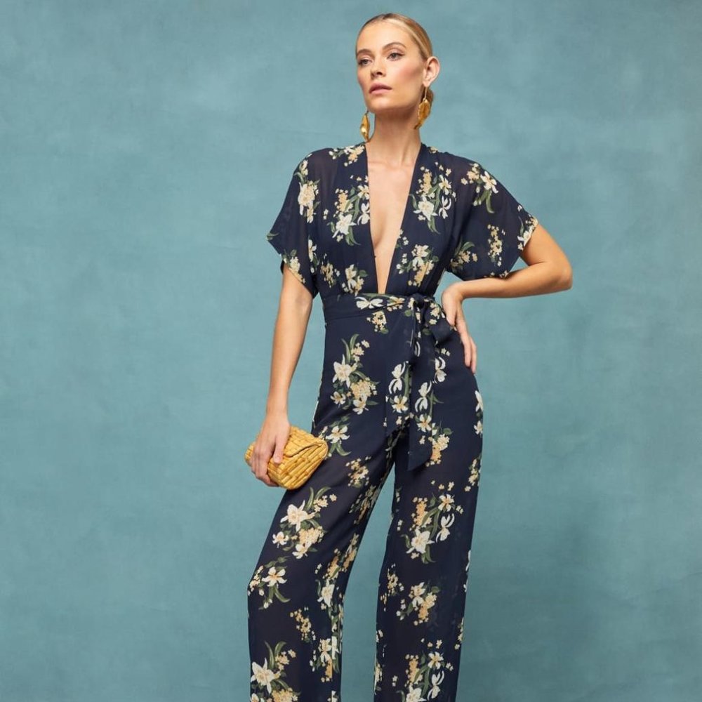Reformation Lemongrass Jumpsuit in Yolanda